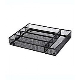 Organizador de acero para cubiertos Squared Away™ chico color negro esmoquin