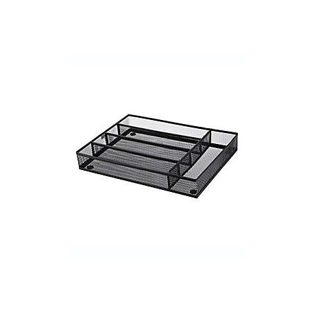 Organizador de acero para cubiertos Squared Away™ chico color negro esmoquin