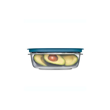 Contenedor de alimentos de plástico Rubbermaid® Flex & Seal™ con tapa Easy Find, 9 tz