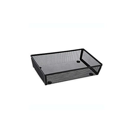 Organizador para cajón de acero Squared Away™ de 15.24 x 22.86 cm color negro