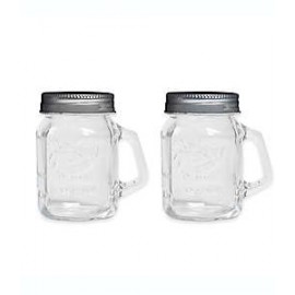 Salero y pimentero de vidrio Mason Jar®