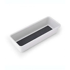Organizador para cajones Simply Essential™ de 7.62 x 22.86 cm color gris