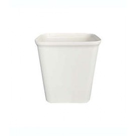 Bote de basura de polipropileno Simply Essential™ de 25 L, color blanco