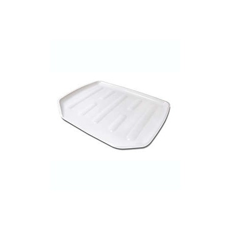 Charola grande para escurridor para trastes de plástico Simply Essential™ color blanco