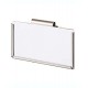 Portaetiquetas de metal Squared Away™ para contenedor color níquel cepillado, 3 piezas