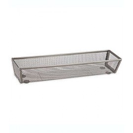 Organizador para cajón de acero Squared Away™ de 7.62 x 30.48 cm color níquel mate