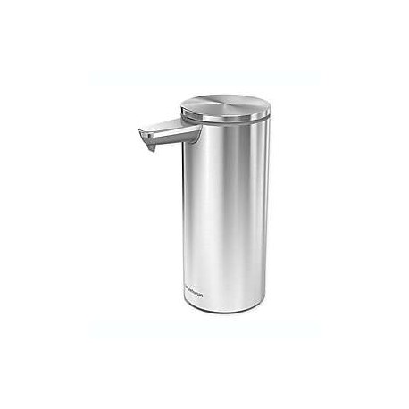 Dispensador de jabón de acero inoxidable simplehuman® recargable con sensor