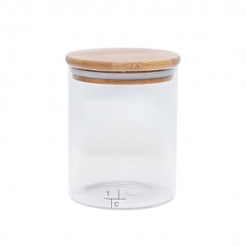 Frasco de vidrio con tapa de bambú The Cabinet™ de 750 mL