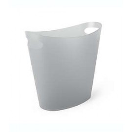 Bote de basura Simply Essential™ delgado color gris