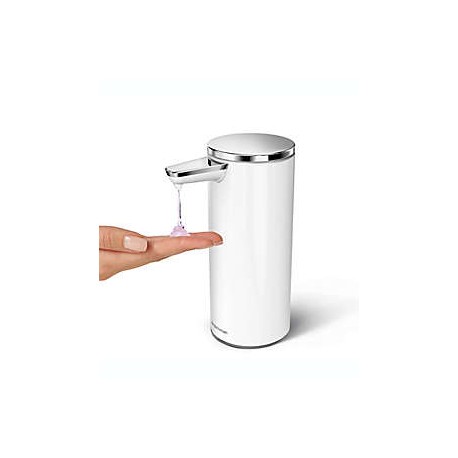 Dispensador de jabón de acero inoxidable simplehuman® con sensor, 266.16 mL color blanco