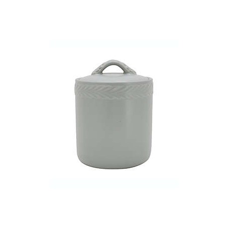 Frasco de cerámica Bee & Willow™ Asheville Vine Leaf de 650.61 mL color gris