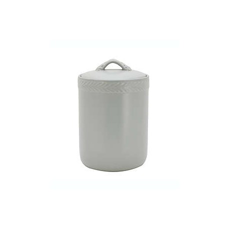 Frasco de cerámica Bee & Willow™ Asheville Vine Leaf de 1.95 L color gris