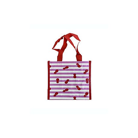 Bolsa chica reutilizable H for Happy™ con diseño de piñas multicolor