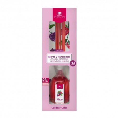 Ambientador de varillas Cristalinas™ Mikado aroma moras y frambuesas