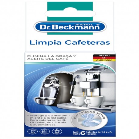 Tabletas limpiadoras para cafetera Dr. Beckmann®, 6 piezas