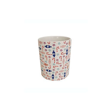 Contenedor de cerámica para utensilios H for Happy™ navideño multicolor