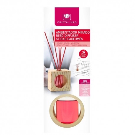 Ambientador de varillas Cristalinas™ Mikado aroma frutos rojos