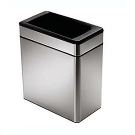Bote de basura abierto de acero inoxidable Simplehuman®, 10 L