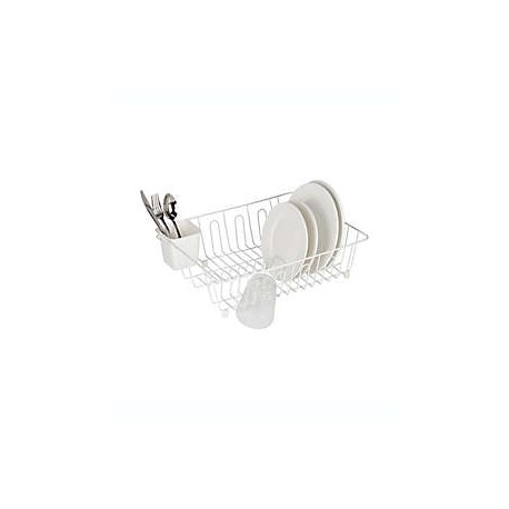 Escurridor de hierro grande Simply Essential™ color blanco