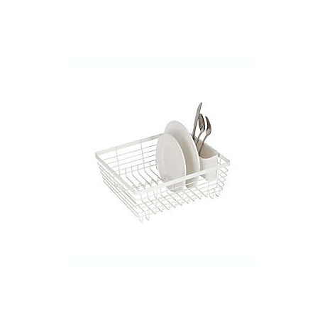 Escurridor para trastes de alambre chico Squared Away™ color blanco