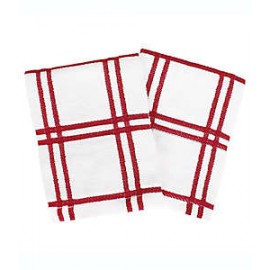 Trapos de cocina Our Table™ a cuadros color rojo