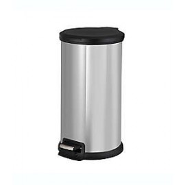 Bote de basura de acero inoxidable Simply Essential™ redondo