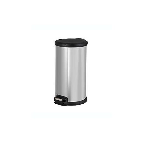 Bote de basura de acero inoxidable Simply Essential™ redondo