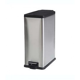 Bote de basura de acero inoxidable Squared Away™ con pedal