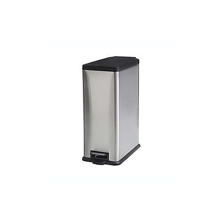 Bote de basura de acero inoxidable Squared Away™ con pedal
