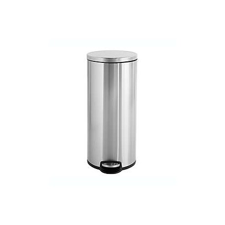 Bote de basura de acero inoxidable Squared Away™ con pedal de 30.28 L