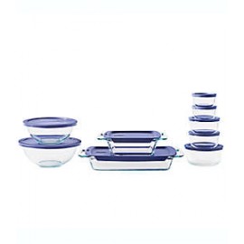 Set de contenedores de alimentos de vidrio Pyrex®, 18 piezas