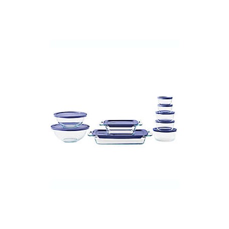 Set de contenedores de alimentos de vidrio Pyrex®, 18 piezas