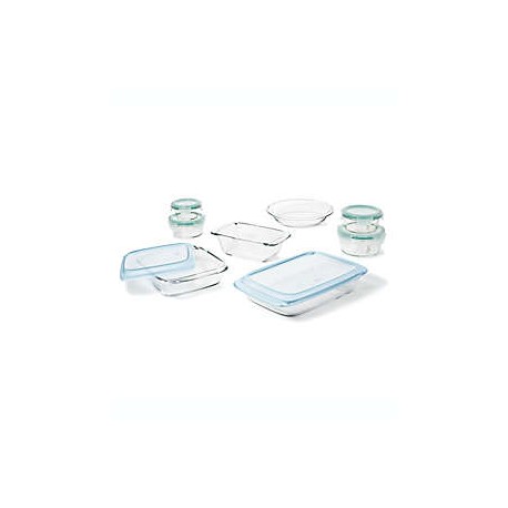 Set de refractarios de vidrio OXO Good Grips® con tapas