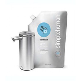 Dispensador de jabón recargable de metal simplehuman® con jabón para manos