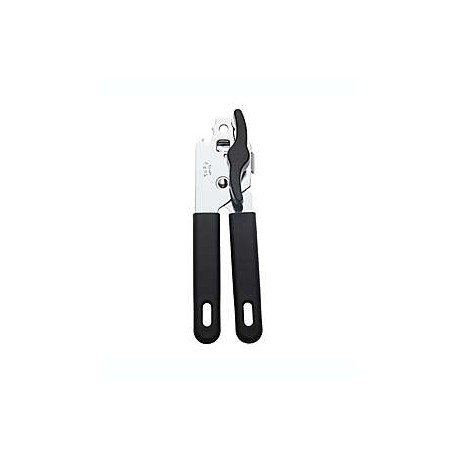 Abrelatas de acero inoxidable Simply Essential™ color negro/plata