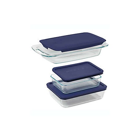 Refractarios de vidrio Pyrex® Easy Grab, Set de 6 pzas