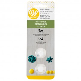 Set de boquillas para manga pastelera de plástico Wilton® desechables, 2 piezas