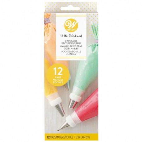 Mangas pasteleras desechables Wilton®, 12 piezas