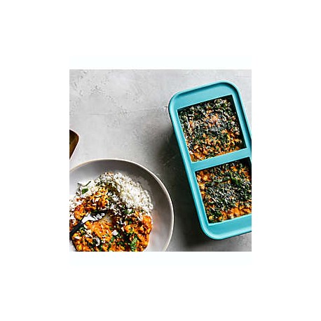 Charola para hielo de silicón Souper Cubes™ de 2 tazas color aqua