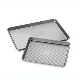 Charolas para hornear de acero aluminizado USA Pan®, Set de 2 pzas.