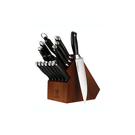 Cuchillos de acero inoxidable J.A. Henckels International® Forged Elite™ con base, Set de 15 pzas