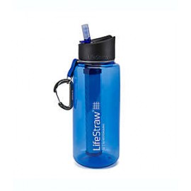 Botella de plástico con filtro de agua Lifestraw® Go color azul
