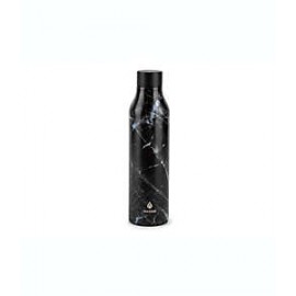 Botella de acero inoxidable Manna™ Cosmo de 591 mL color negro