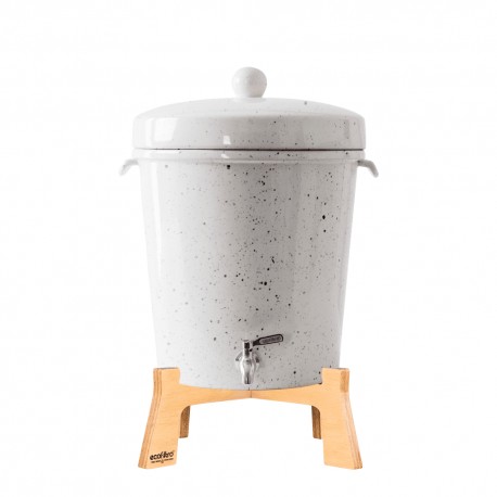Filtro de agua grande de cerámica Ecofiltro® 20L color blanco