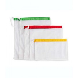 Bolsas reutilizables para vegetales de tela Natural Home™ Set de 5 pzas.