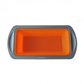 Molde para hornear de silicón Westinghouse® con marco de aluminio color naranja