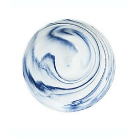 Plato trinche de porcelana Artisanal Kitchen Supply® Coupe Marbleized color azul
