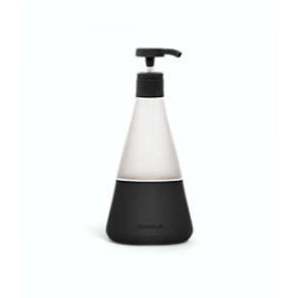 Dispensador de jabón líquido Cleancult® de vidrio color negro mate, 443.6 mL