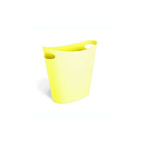 Bote de basura de polipropileno Simply Essential™ de 2 galones color amarillo