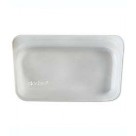 Bolsa para alimentos de silicón Stasher reutilizable, 292.77 mL transparente